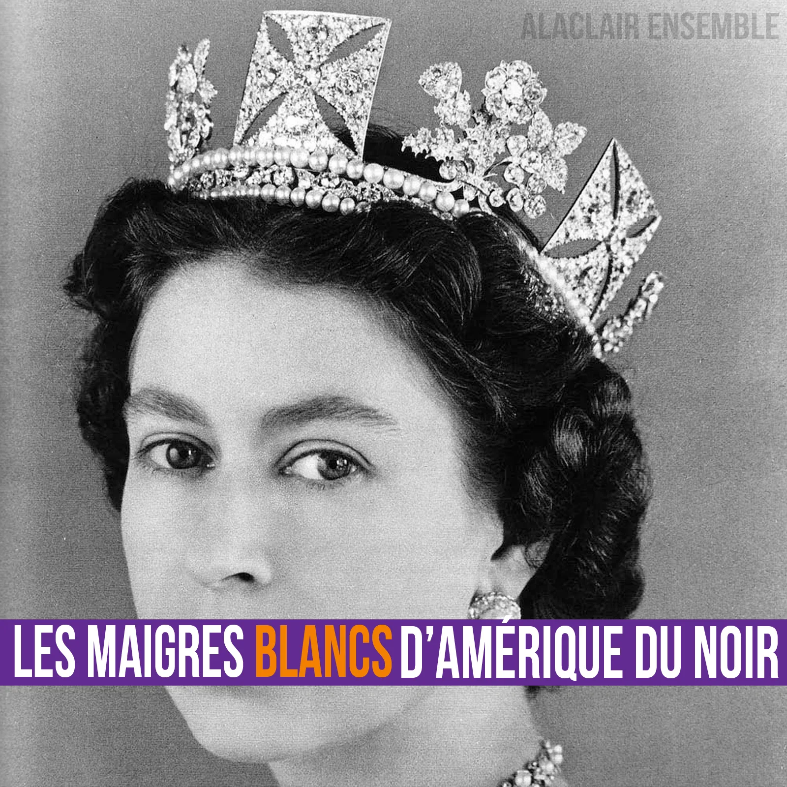 Official album cover art for the release Les maigres blancs d'Amérique du Noir by Alaclair Ensemble