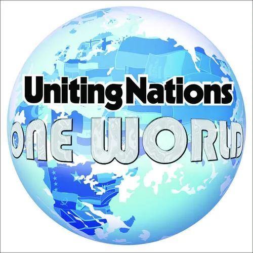 Official album cover art for the release One World by Uniting Nations