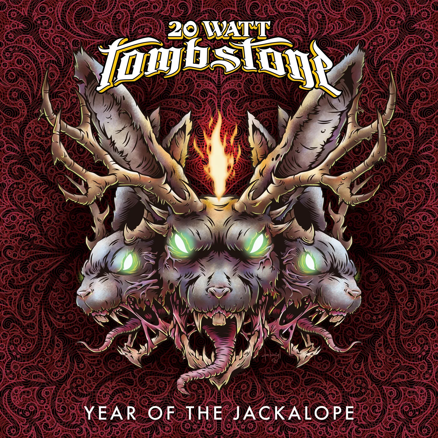 Official album cover art for the release Year of the Jackalope by 20 Watt Tombstone