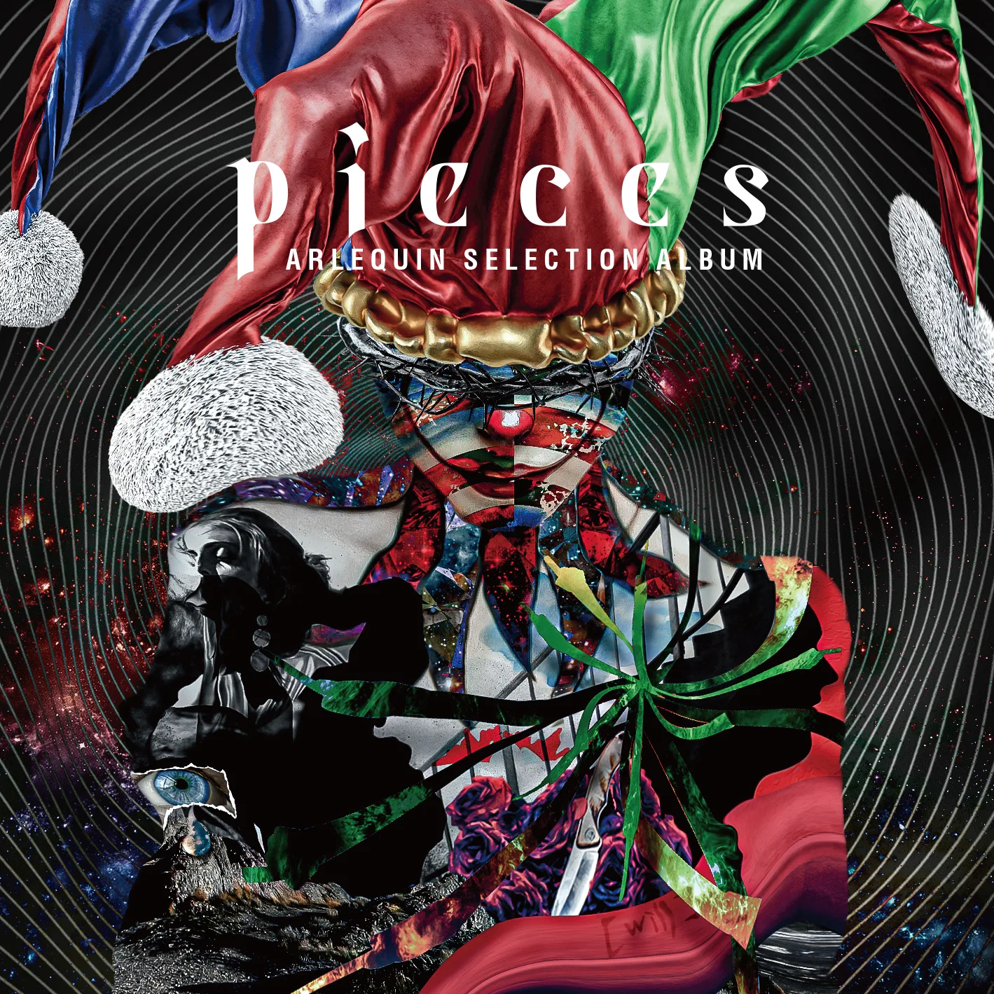 Official album cover art for the release pieces by アルルカン