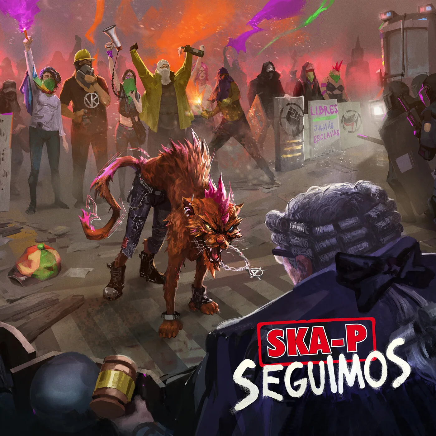 Official album cover art for the release Seguimos by Ska-P