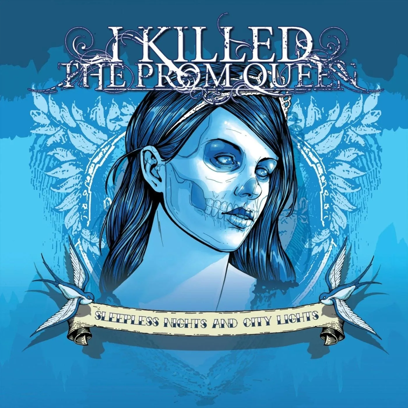 Official album cover art for the release Sleepless Nights and City Lights by I Killed the Prom Queen
