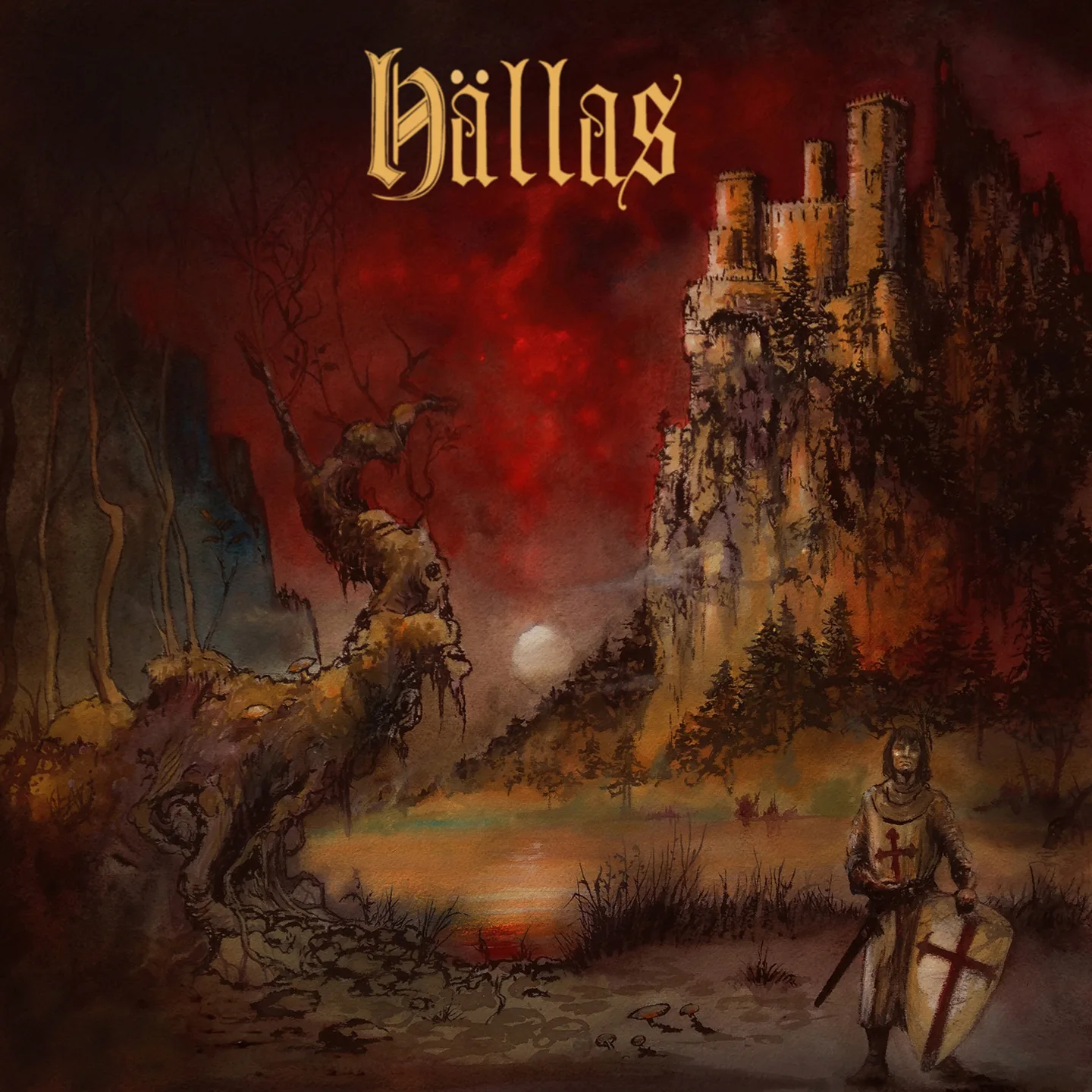 Official album cover art for the release Hällas by Hällas
