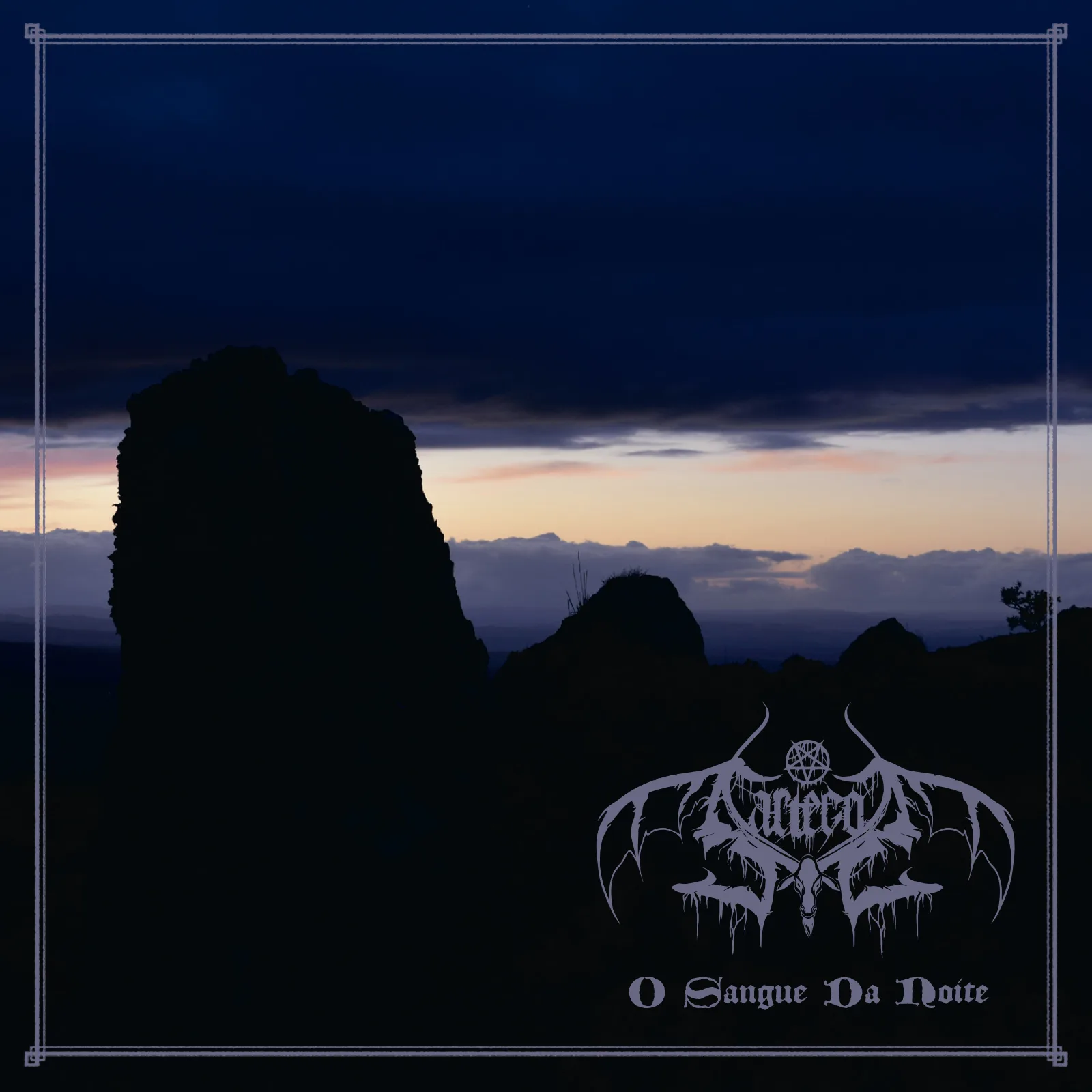 Official album cover art for the release O sangue da noite by Sartegos