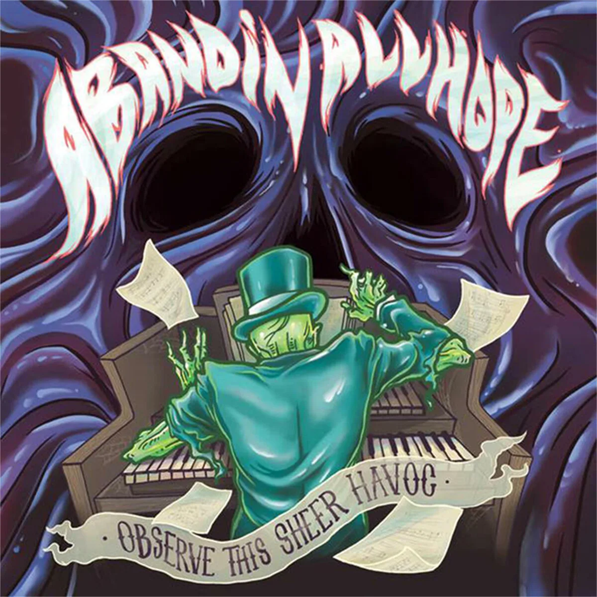 Official album cover art for the release Observe This Sheer Havoc by Abandin All Hope