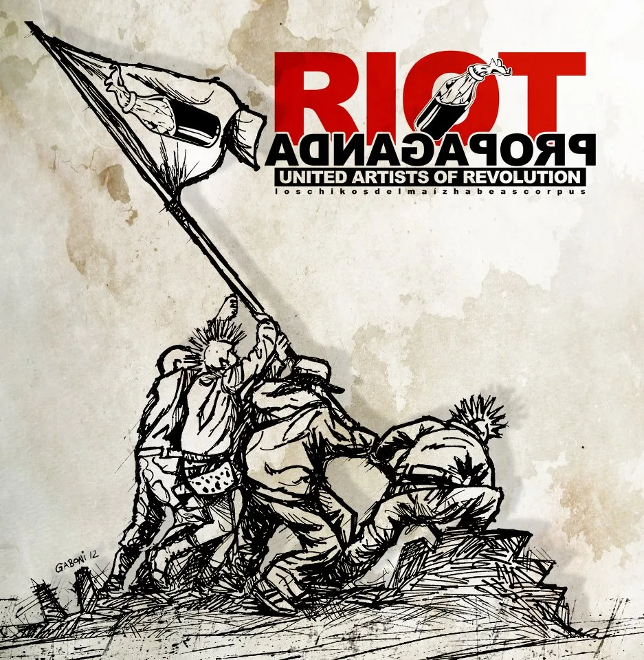Official album cover art for the release United Artists of Revolution by Riot Propaganda