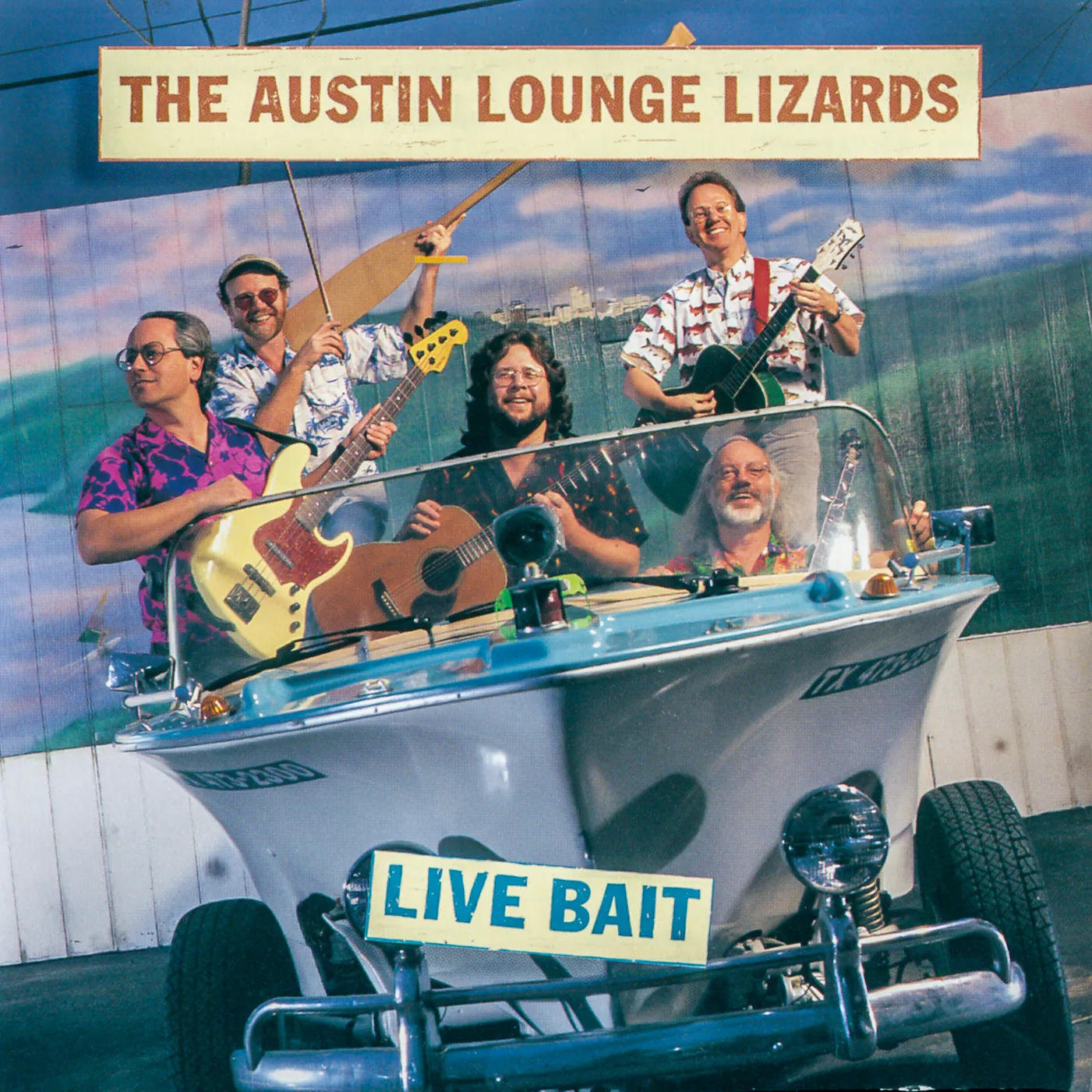 Official album cover art for the release Live Bait by Austin Lounge Lizards