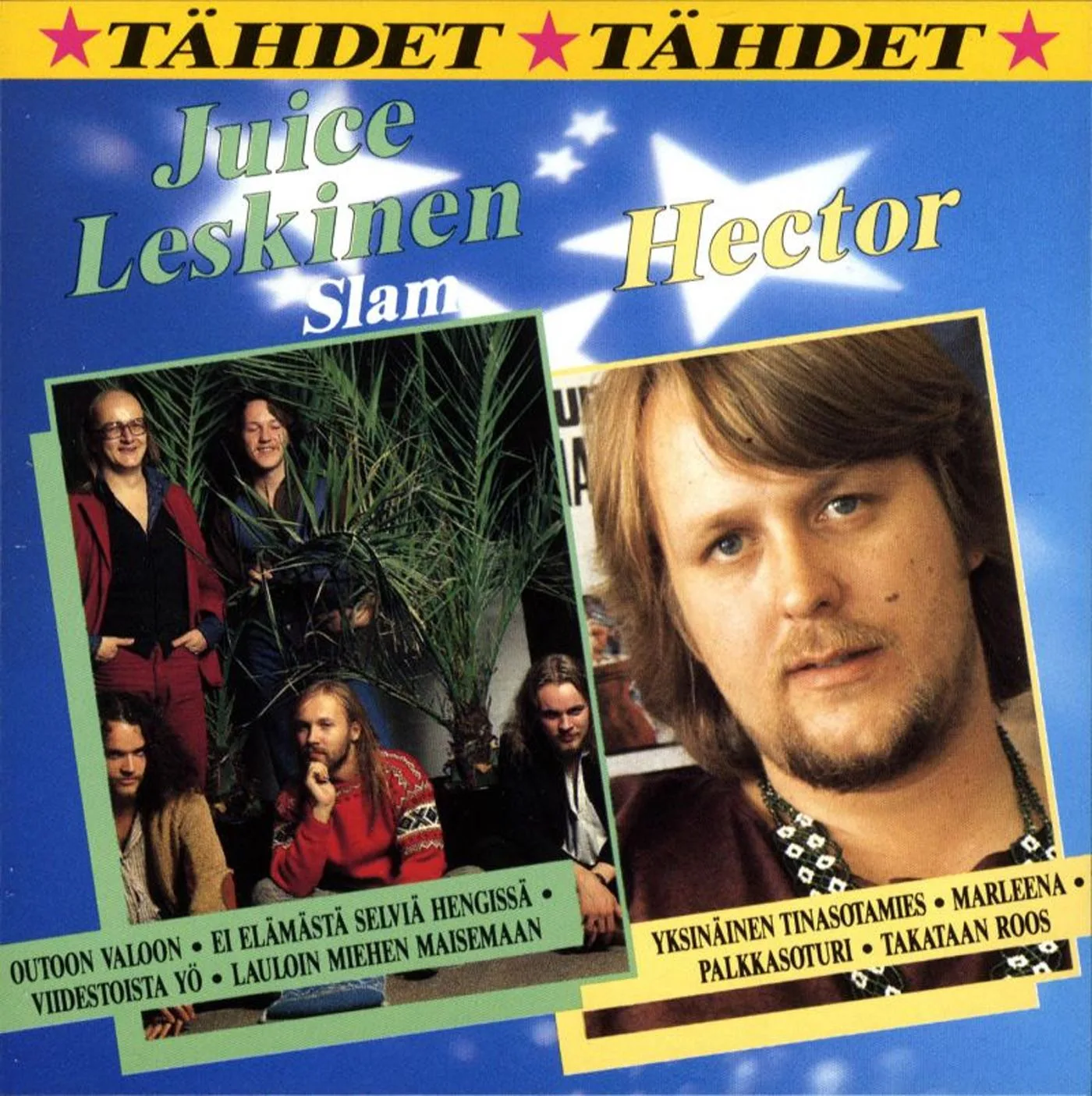 Official album cover art for the release Tähdet tähdet by Juice Leskinen Slam