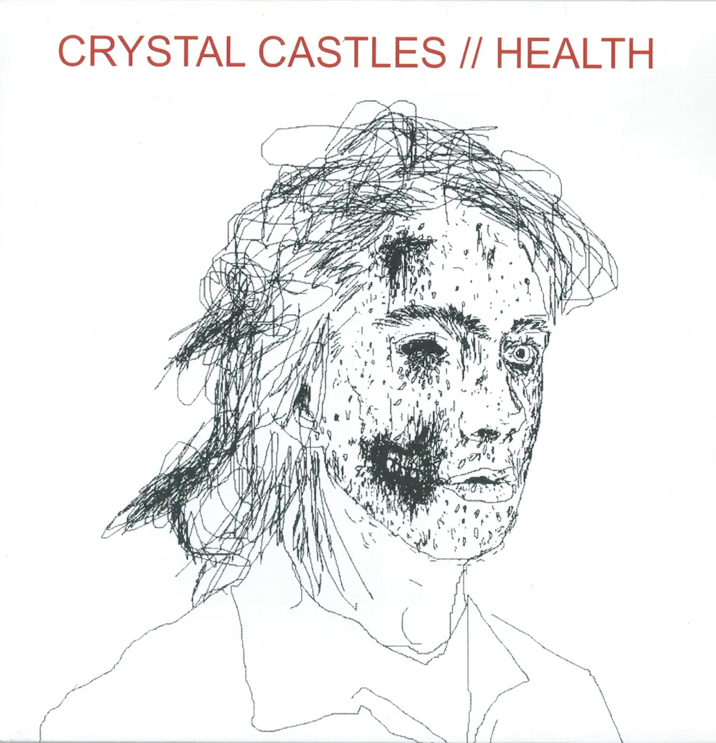 Official album cover art for the release Crystal Castles // HEALTH by Crystal Castles