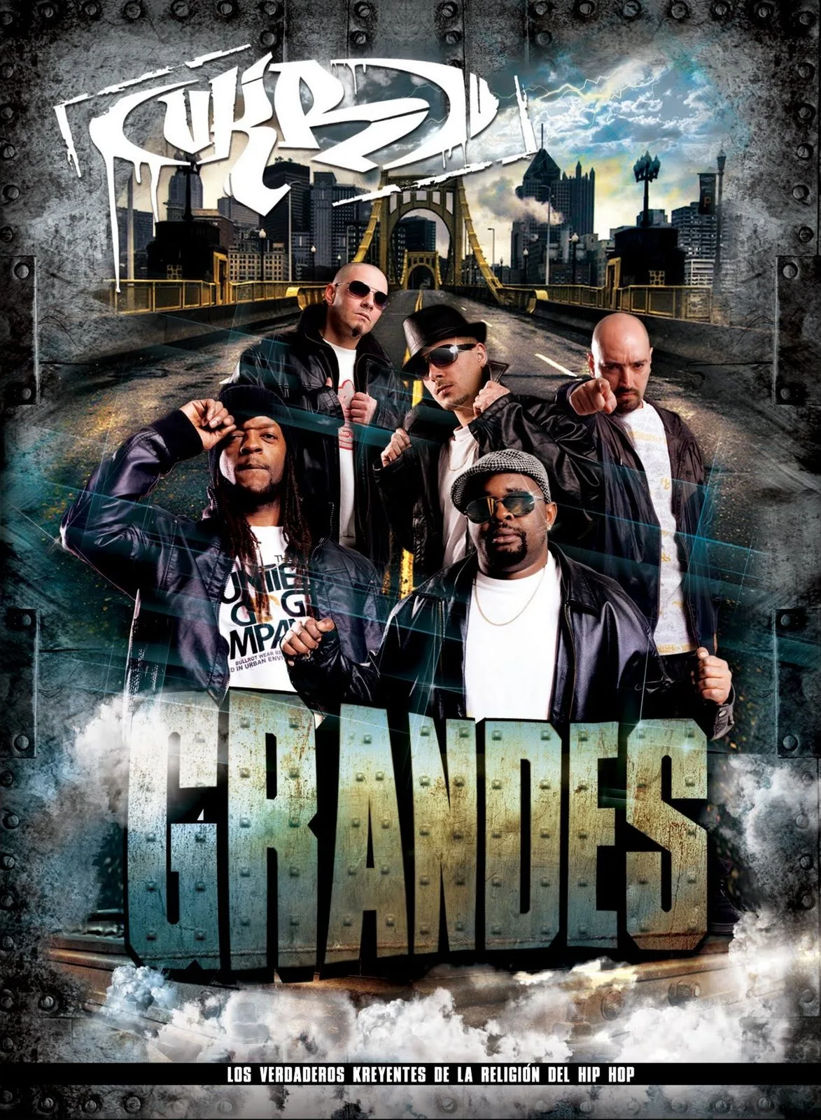 Official album cover art for the release Grandes by Los Verdaderos Kreyentes de la Religión del Hip Hop