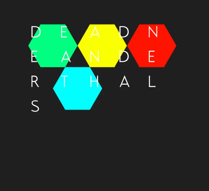 Official album cover art for the release ...and it ended badly by Dead Neanderthals