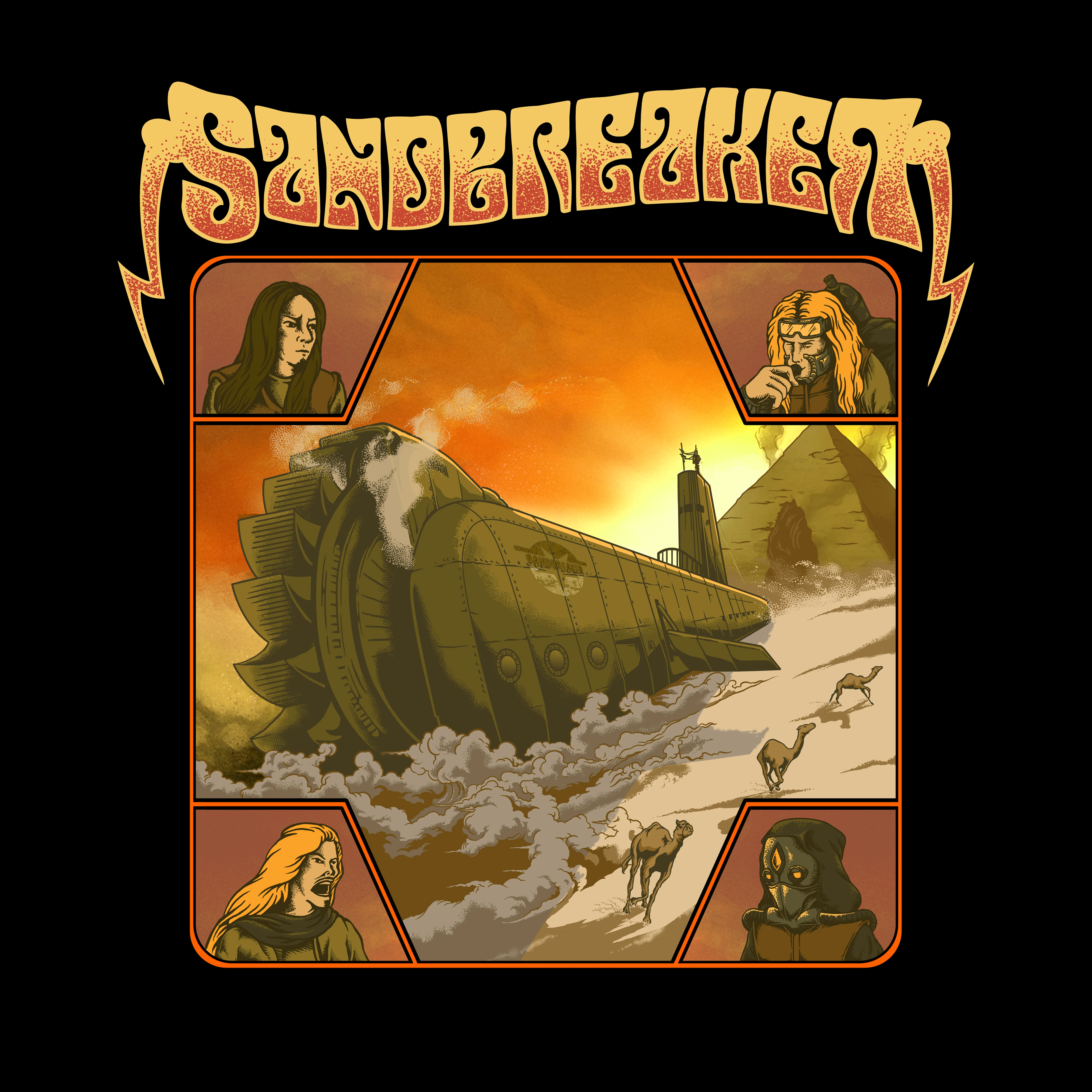 Official album cover art for the release Sandbreaker by Sandbreaker