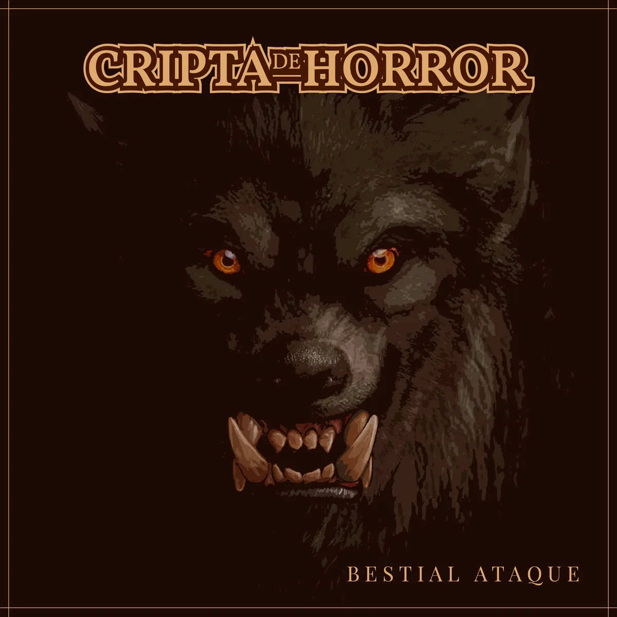 Official album cover art for the release Bestial ataque by Cripta de Horror