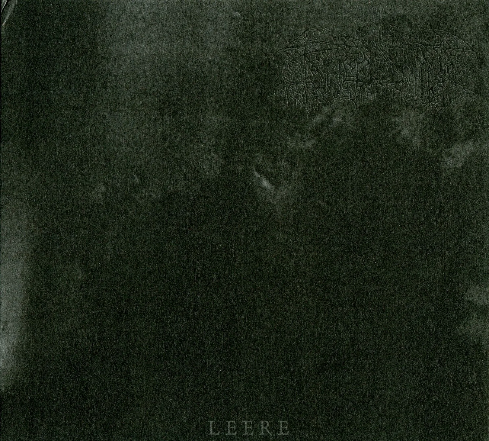 Official album cover art for the release Leere by Kältetod