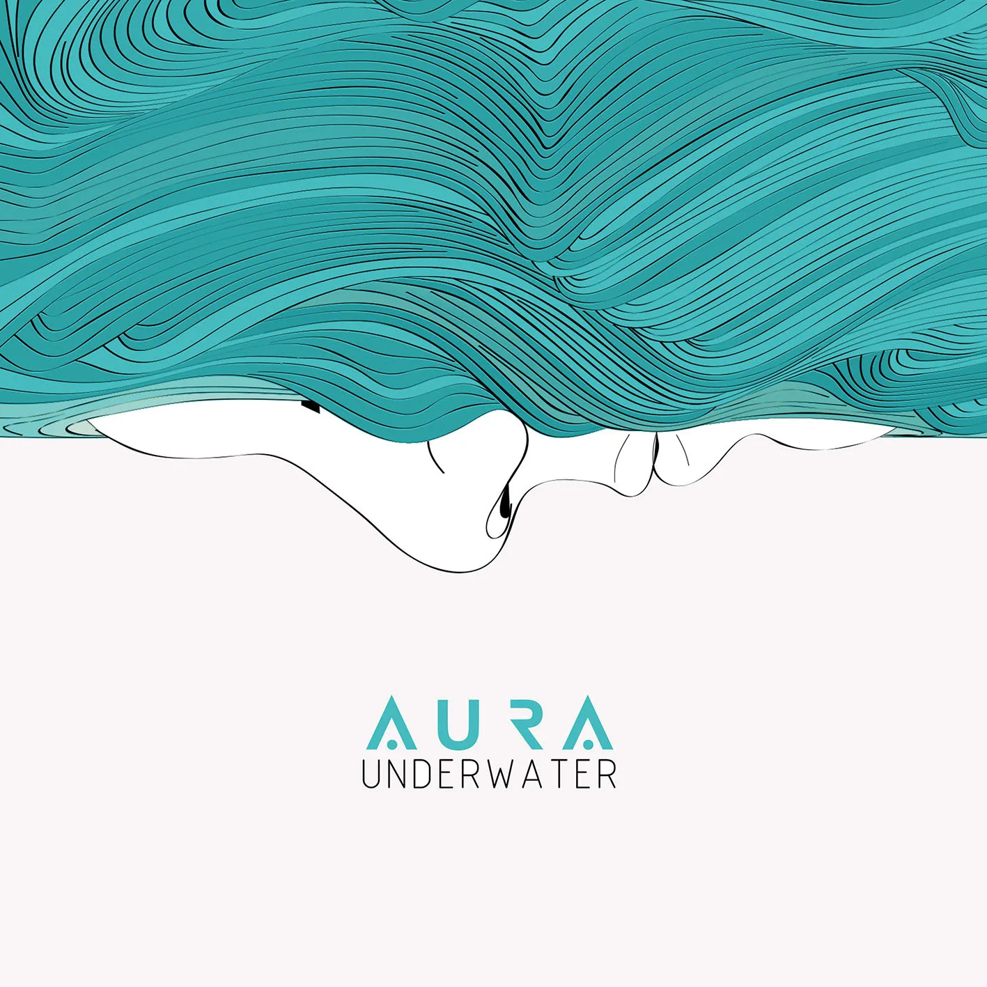 Official album cover art for the release Underwater by Aura