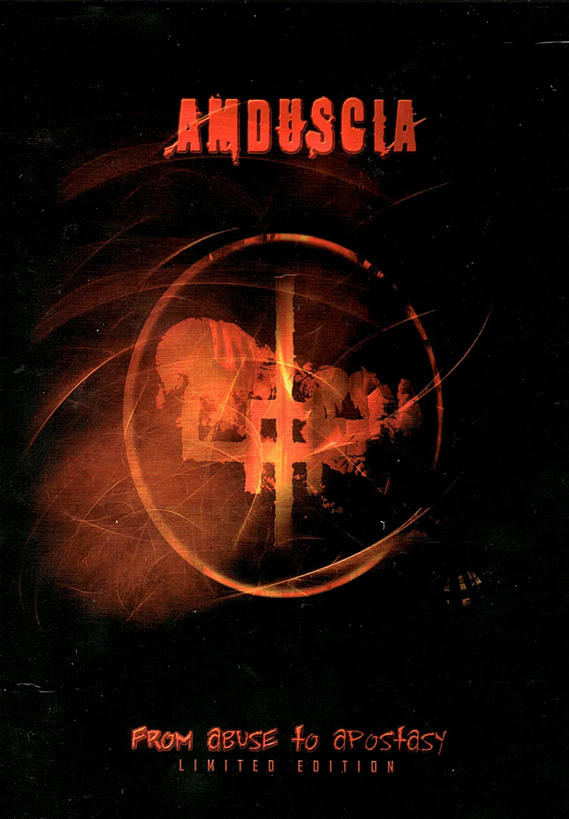 Official album cover art for the release From Abuse to Apostasy by Amduscia