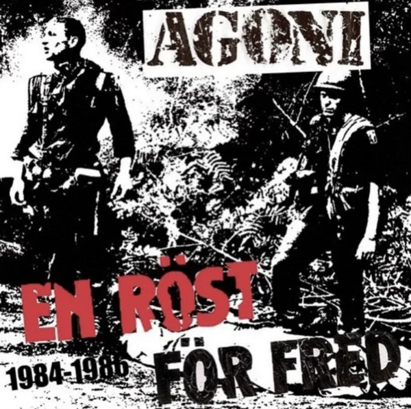 Official album cover art for the release En Röst För Fred 1984-1986 by Agony