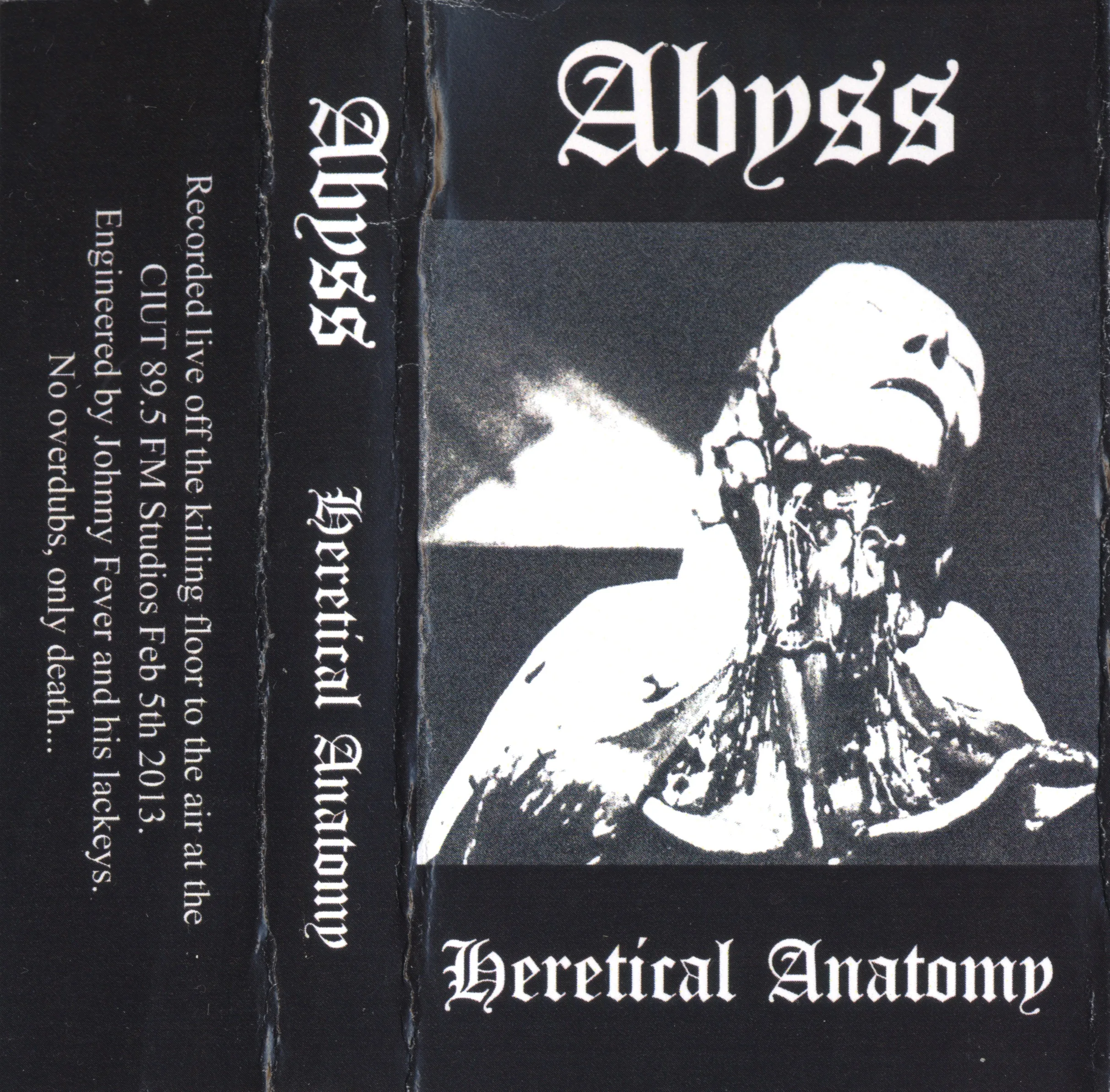 Official album cover art for the release Heretical Anatomy by Abyss