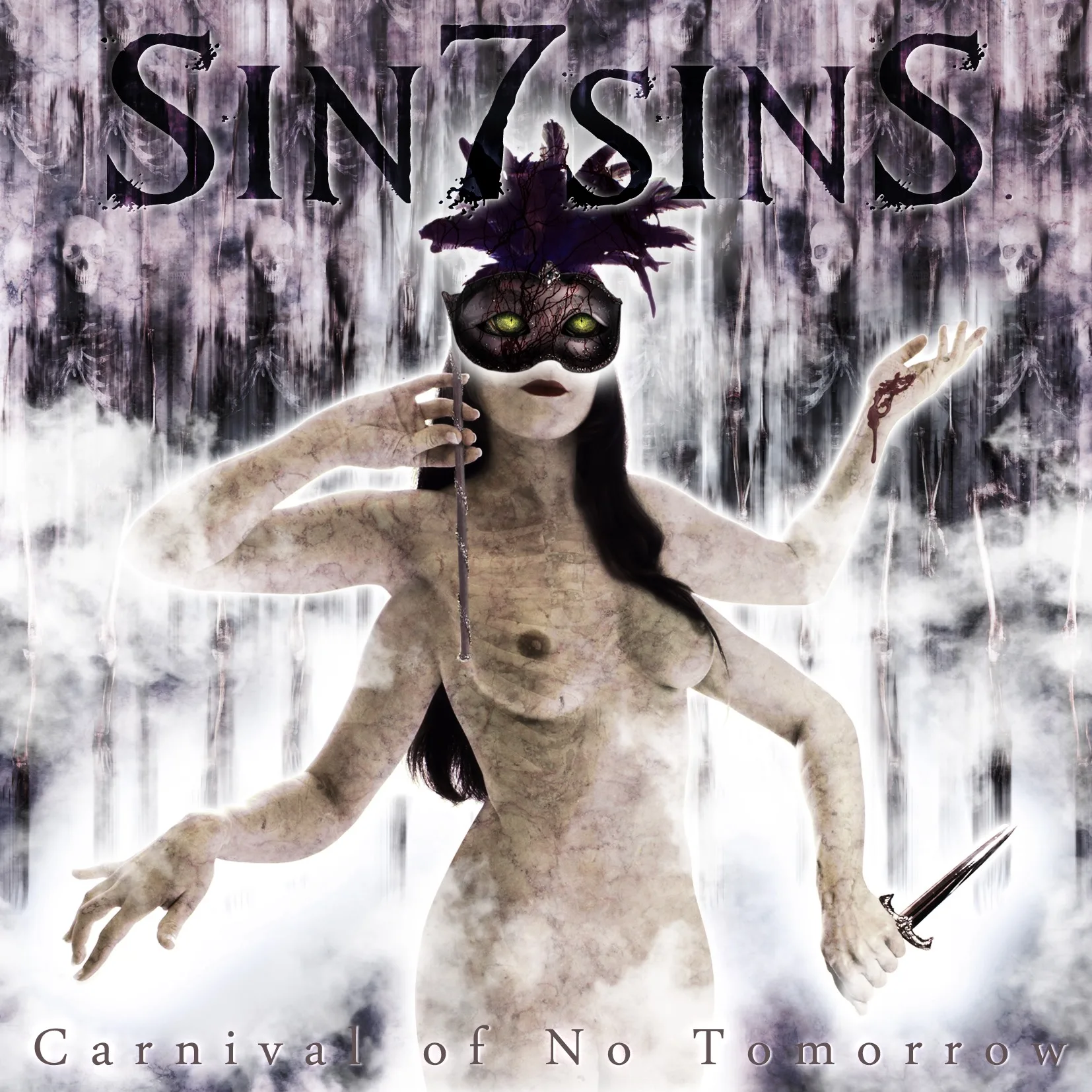 Official album cover art for the release Carnival of No Tomorrow by Sin7sinS