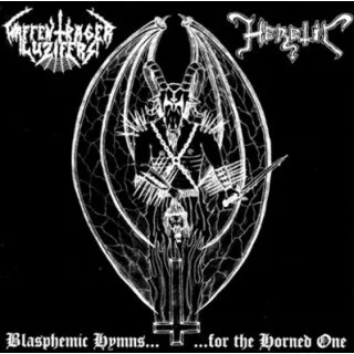 Official album cover art for the release Blasphemic Hymns For The Horned One by Waffenträger Luzifers