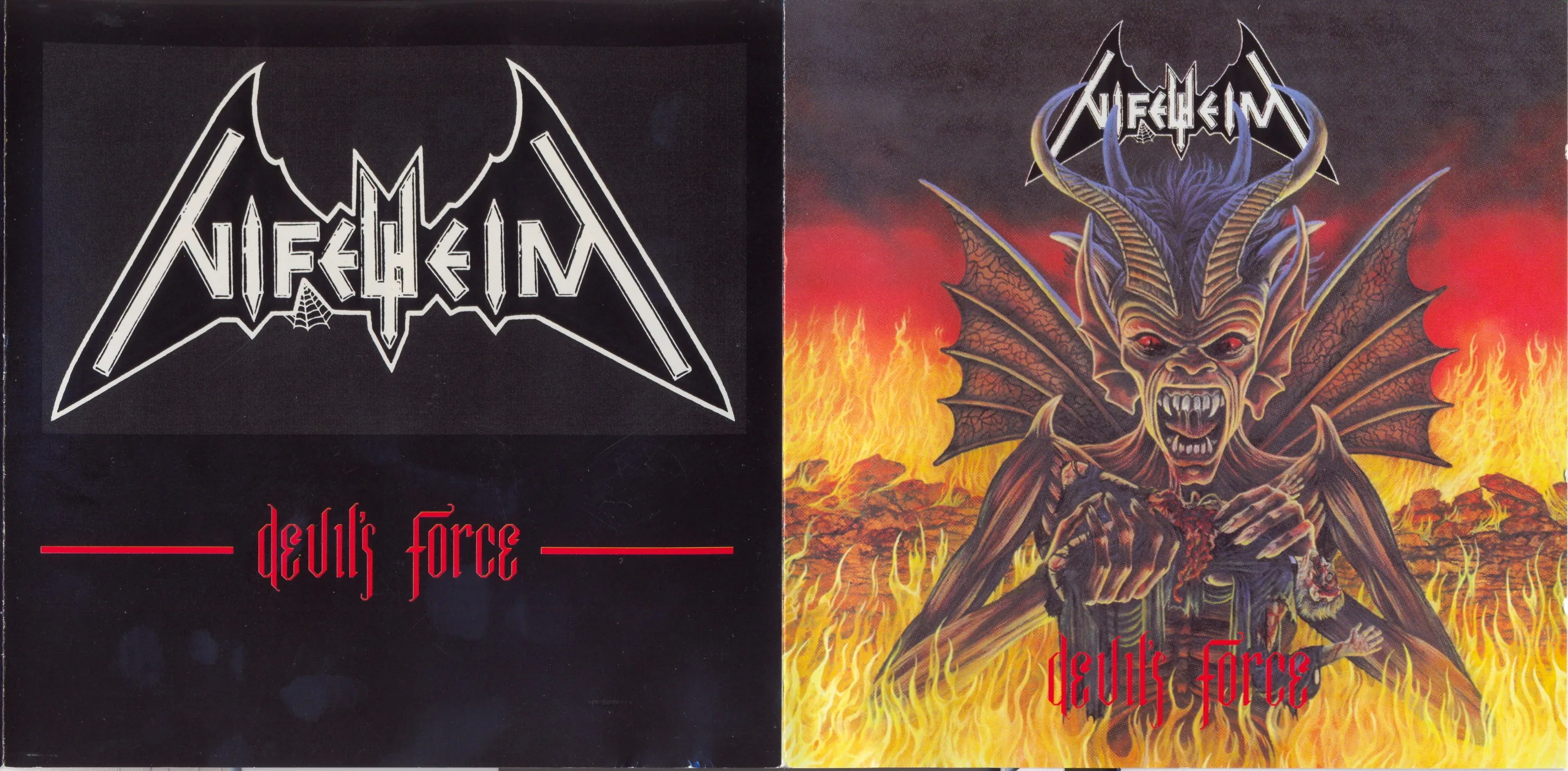 Official album cover art for the release Devil's Force by Nifelheim