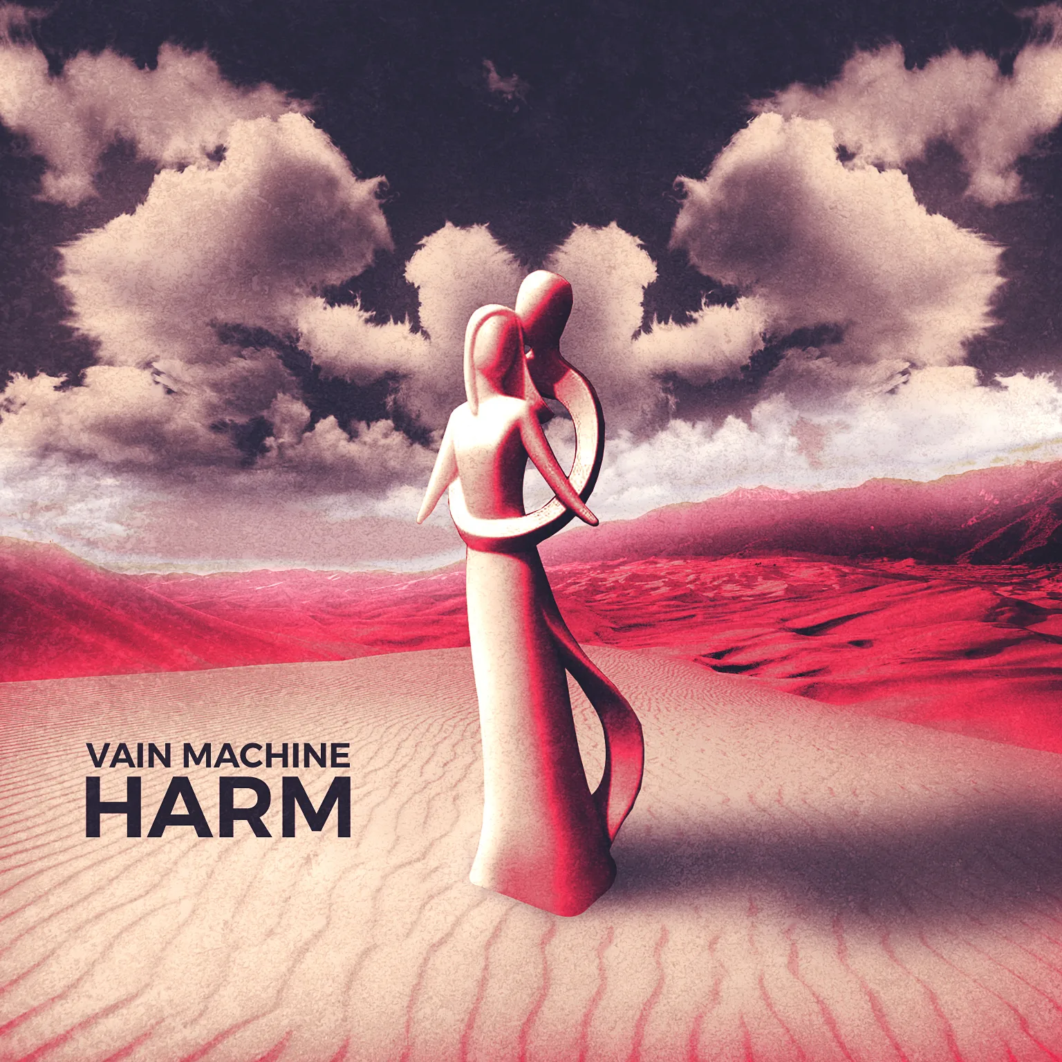 Official album cover art for the release Harm by Vain Machine