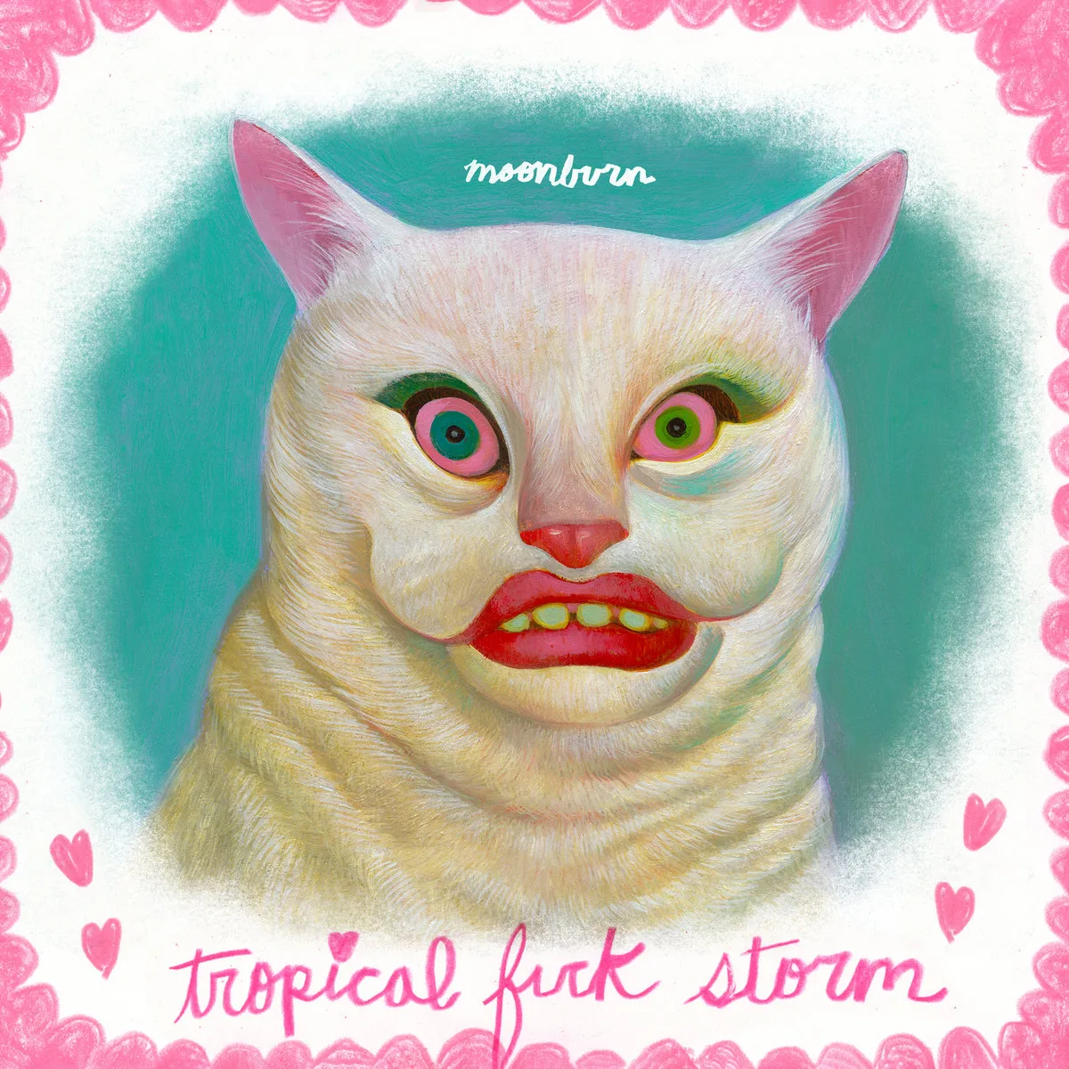 Official album cover art for the release Moonburn by Tropical Fuck Storm