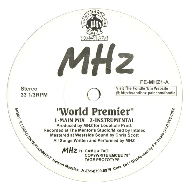 Official album cover art for the release World Premier by MHz