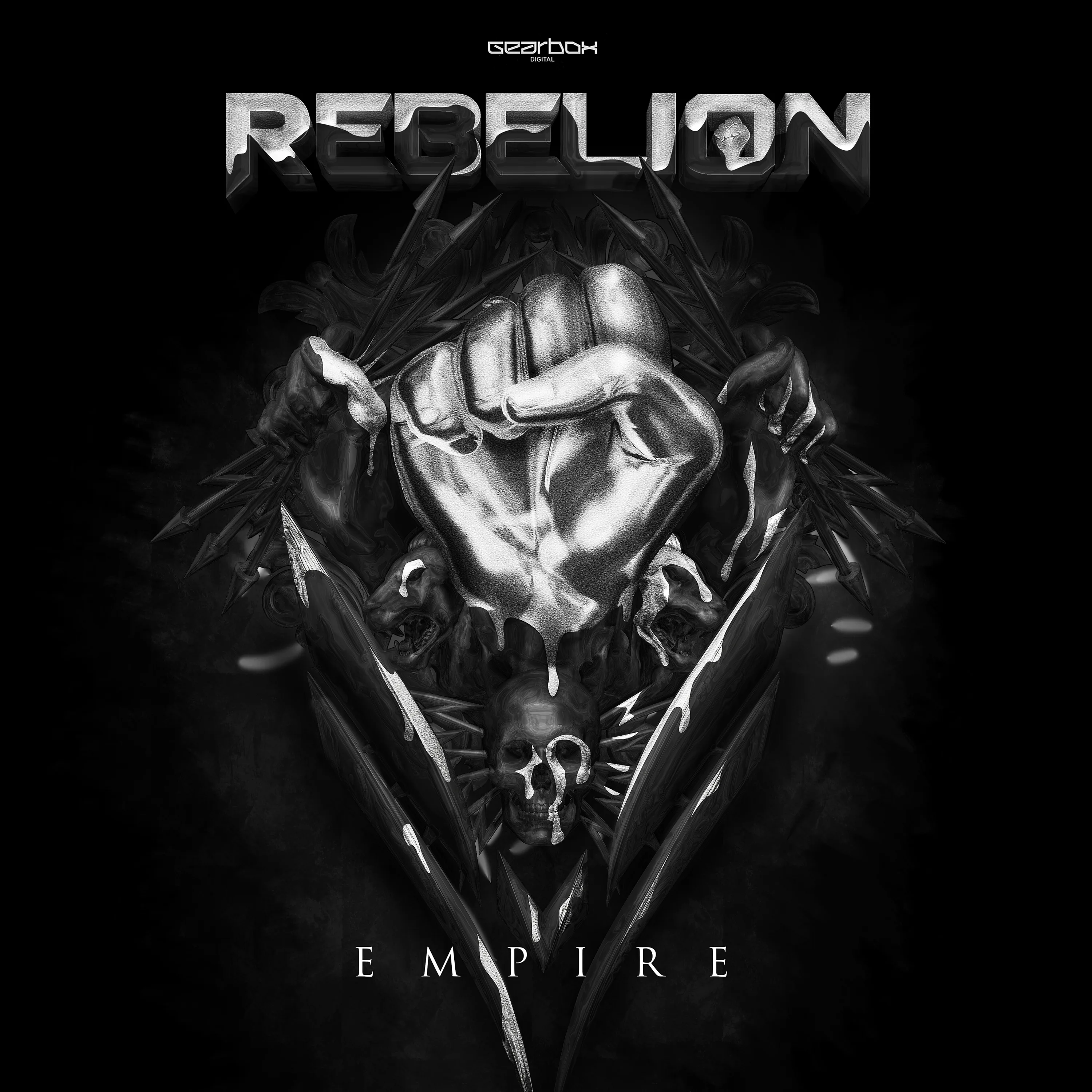 Official album cover art for the release Empire by Rebelion