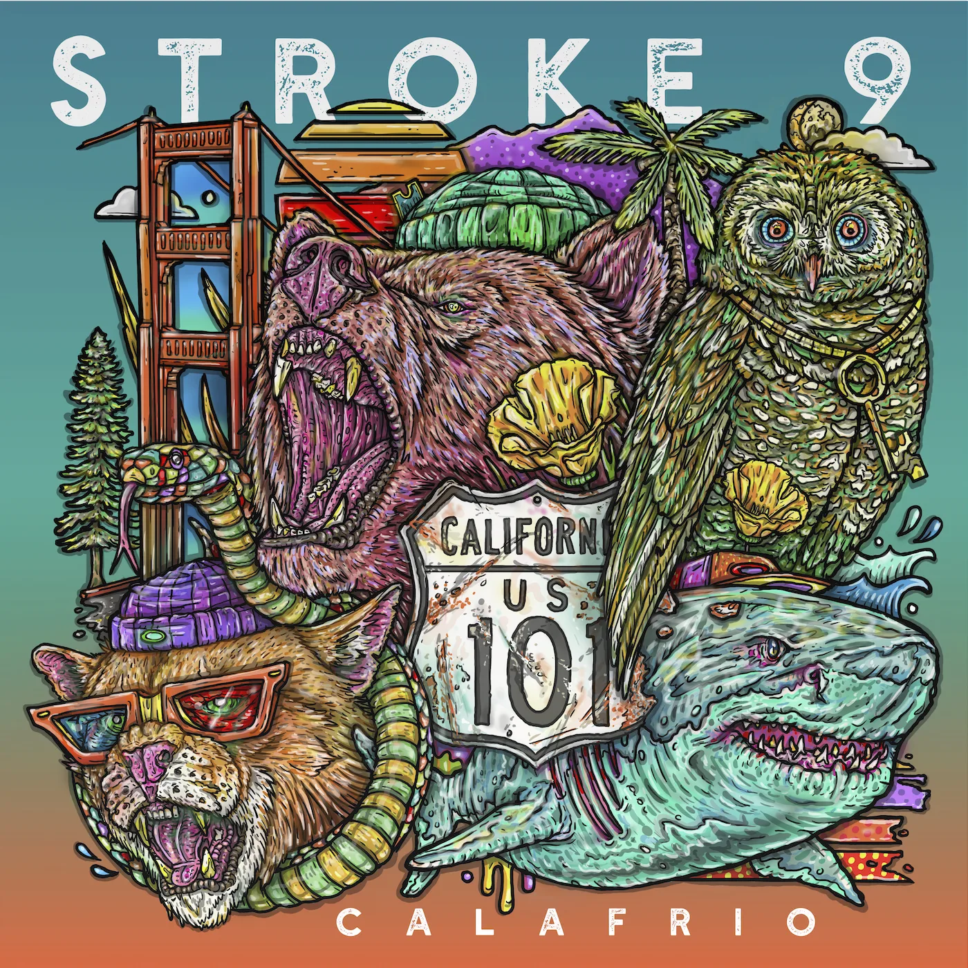 Official album cover art for the release Calafrio by Stroke 9