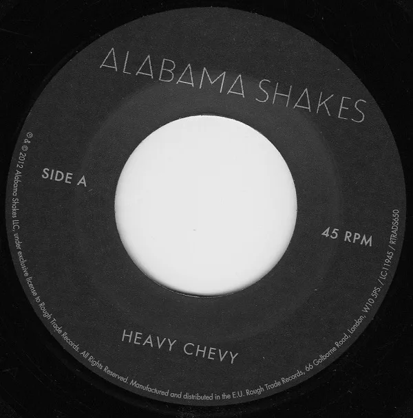 Official album cover art for the release Heavy Chevy by Alabama Shakes