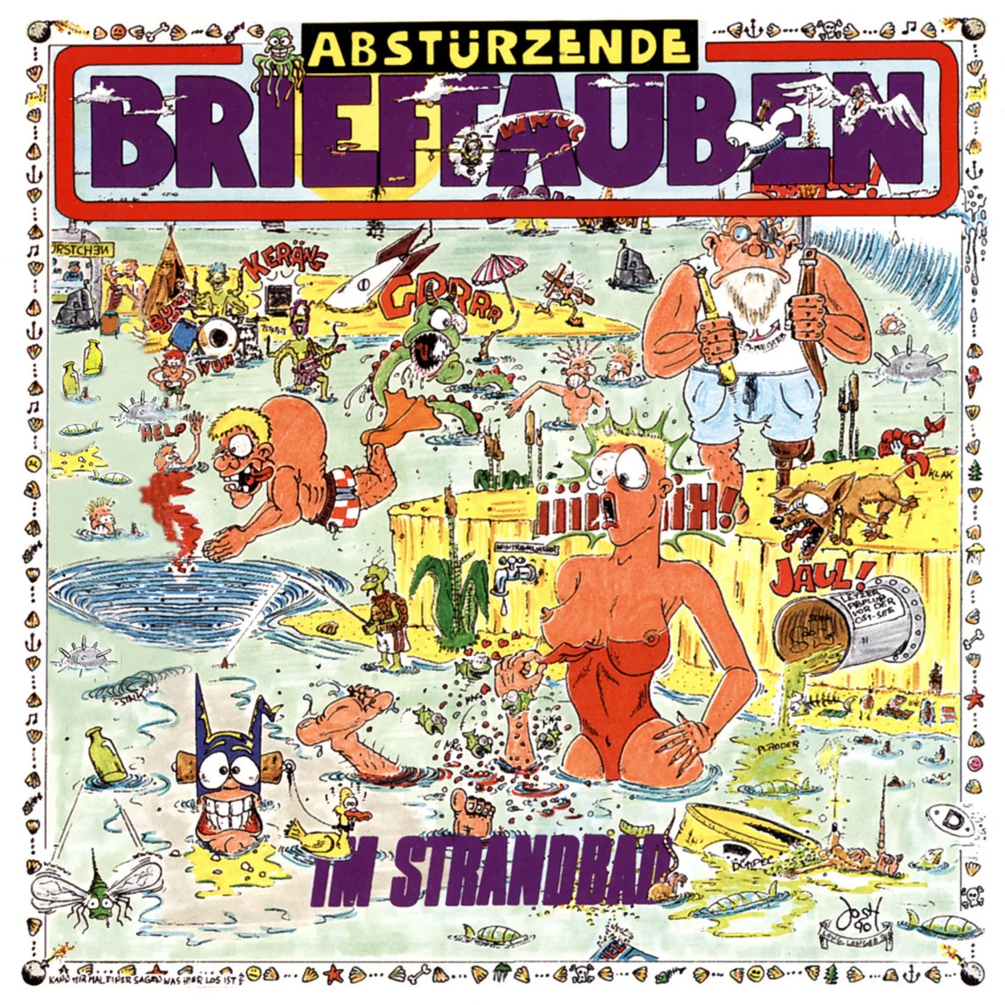 Official album cover art for the release Im Strandbad by Abstürzende Brieftauben