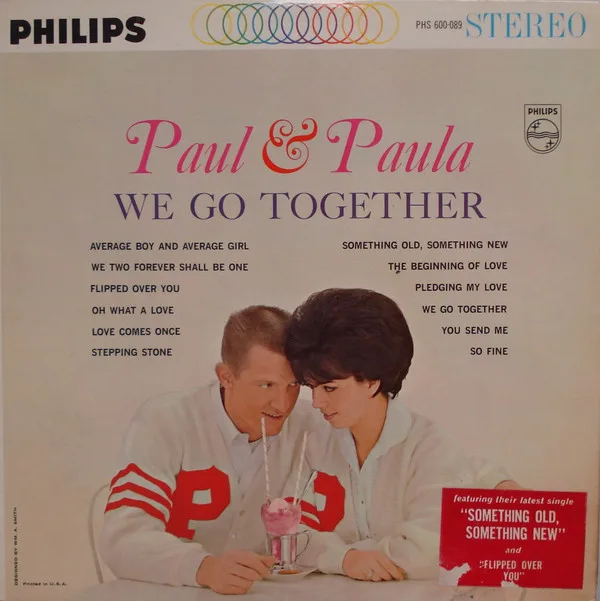 Official album cover art for the release We Go Together by Paul & Paula