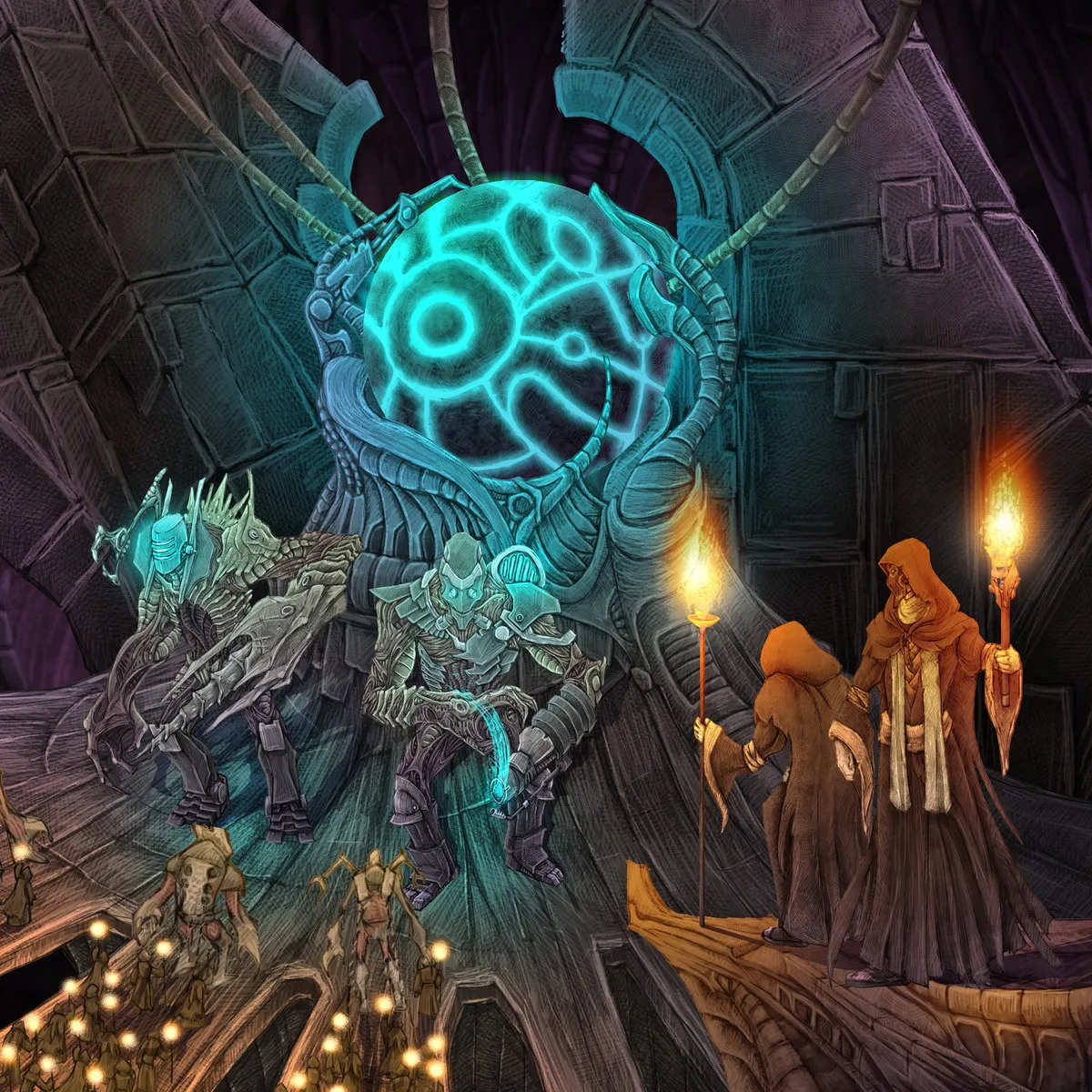 Official album cover art for the release Corrupted Pillars of Vanity by Æthĕrĭa Conscĭentĭa