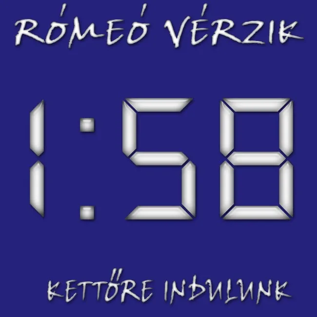 Official album cover art for the release Kettőre indulunk by Rómeó vérzik