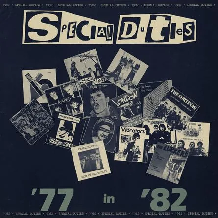 Official album cover art for the release 77 in 82 by Special Duties