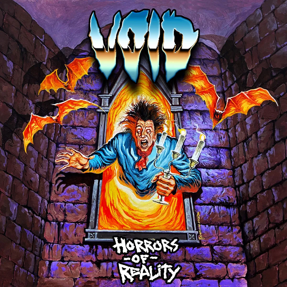 Official album cover art for the release Horrors of Reality by Void