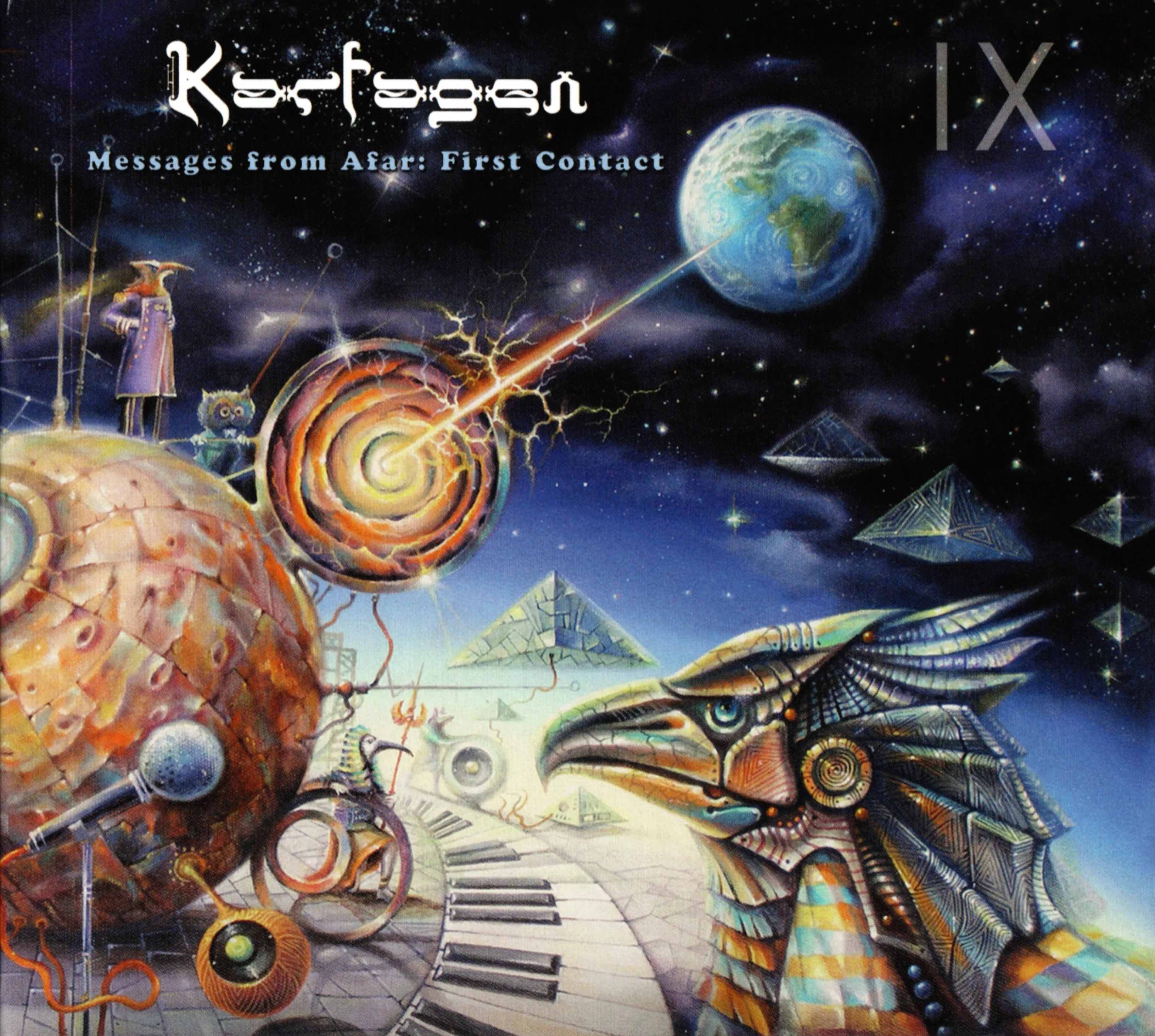 Official album cover artwork for Messages From Afar: First Contact by Karfagen