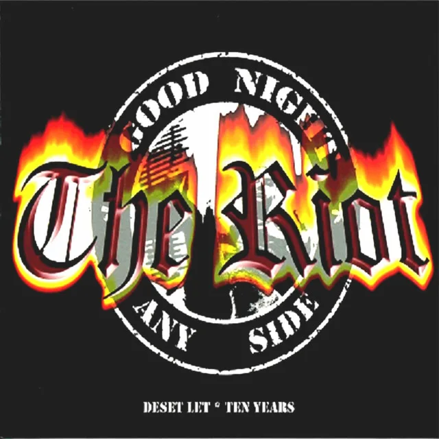 Official album cover art for the release Deset let - ten years by The Riot