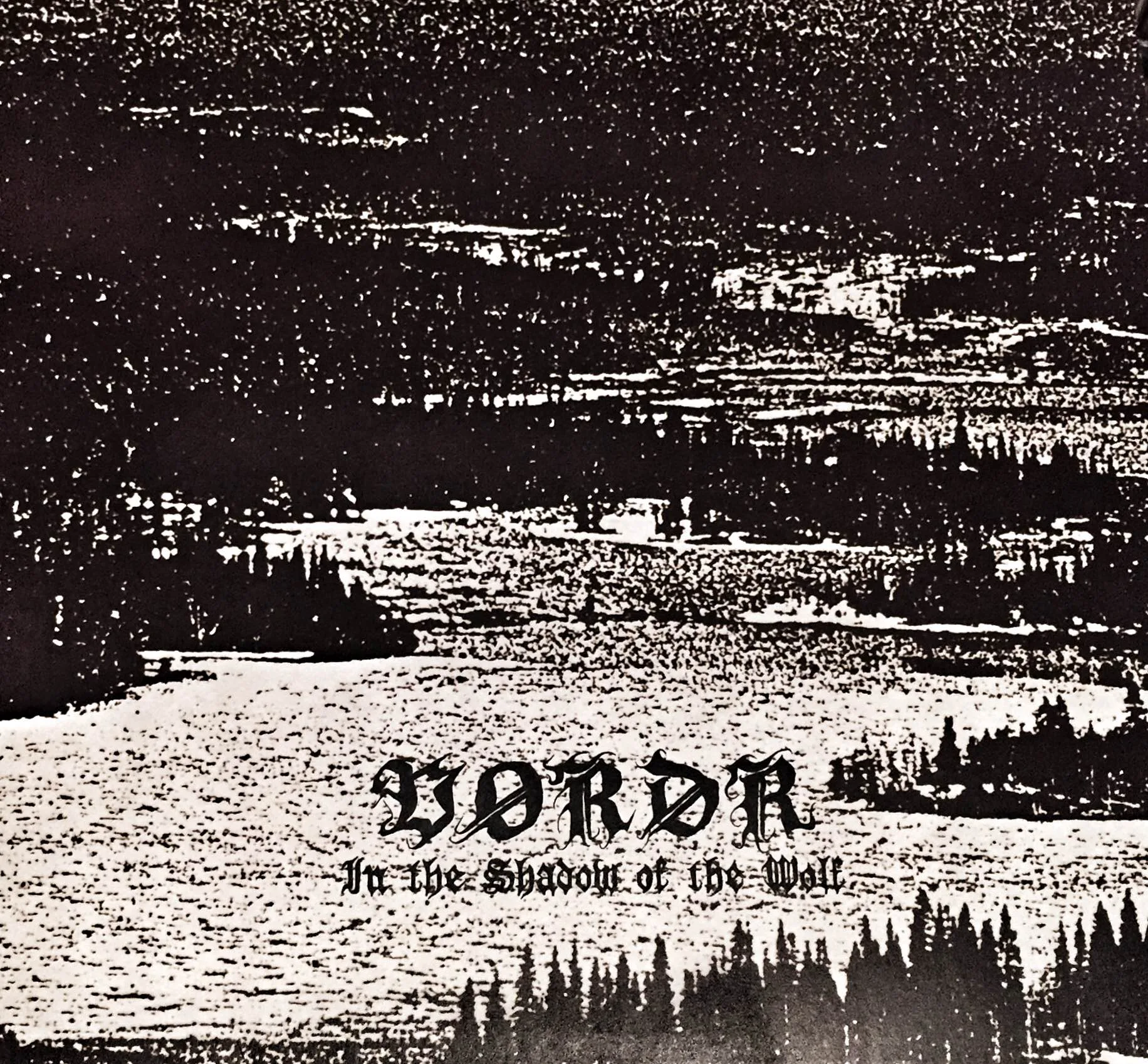 Official album cover art for the release In the Shadow of the Wolf by Vordr