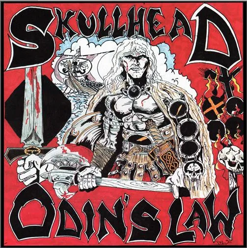Official album cover art for the release Odin's Law by Skullhead