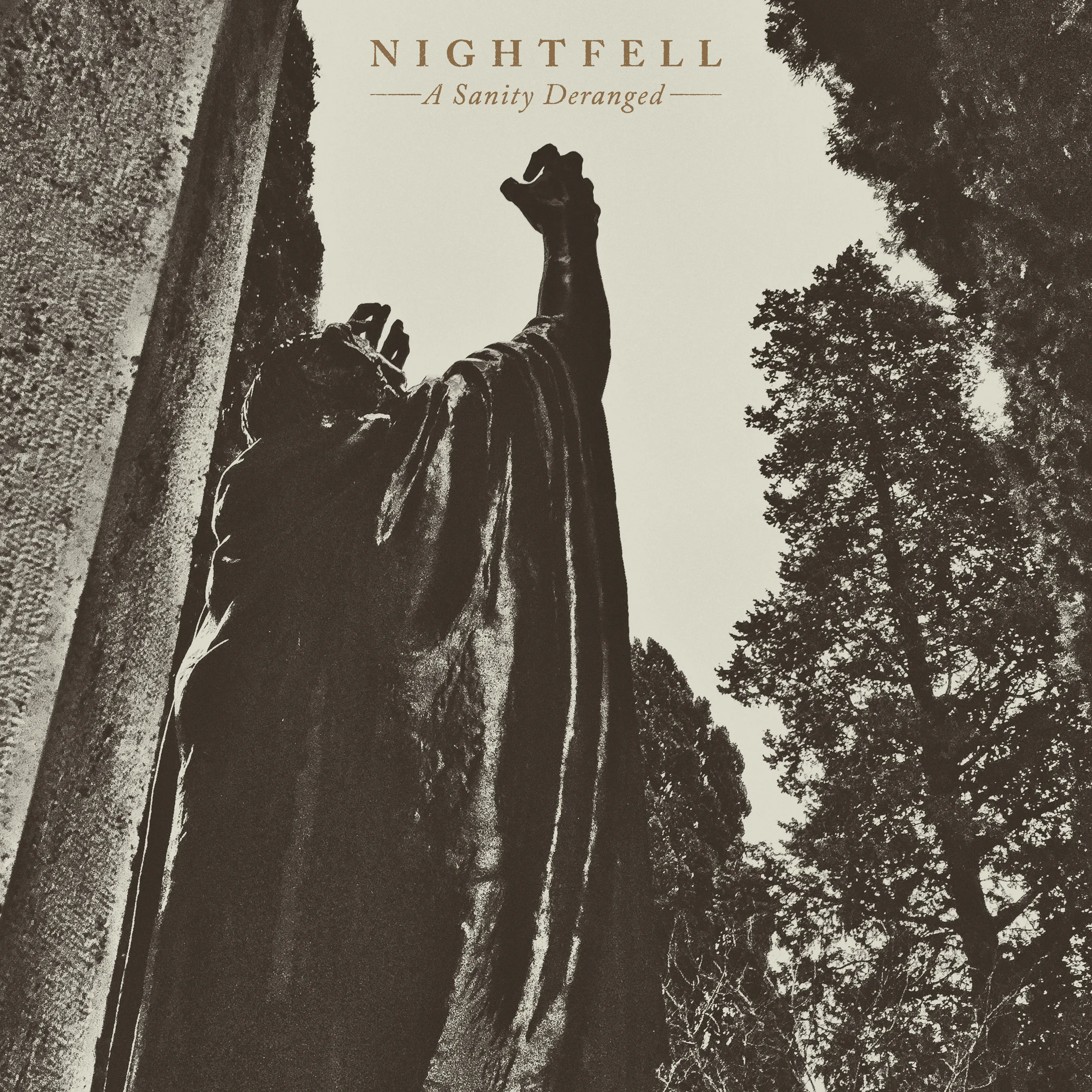 Official album cover art for the release A Sanity Deranged by Nightfell