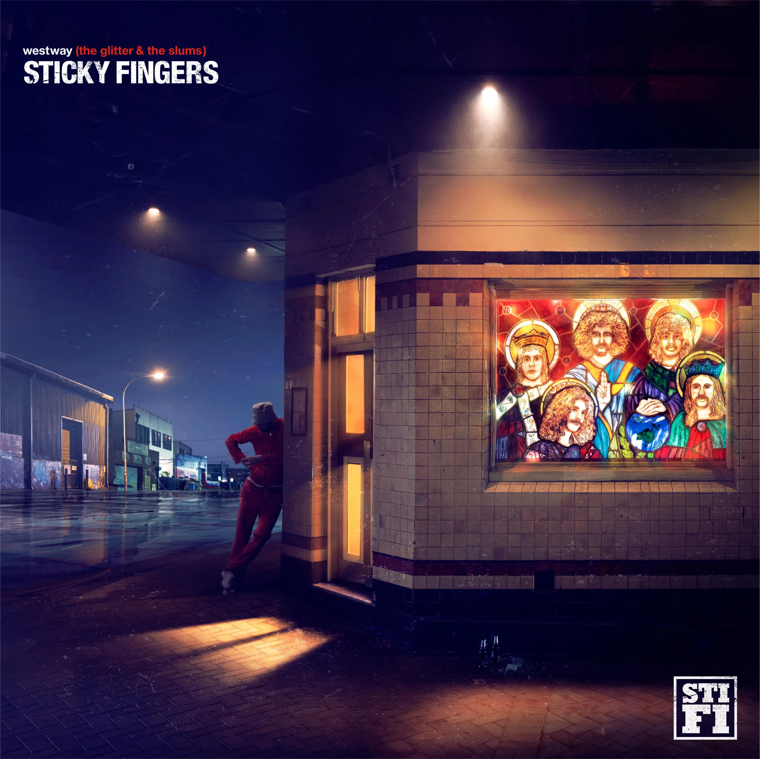 Official album cover artwork for Westway (The Glitter and the Slums) by Sticky Fingers