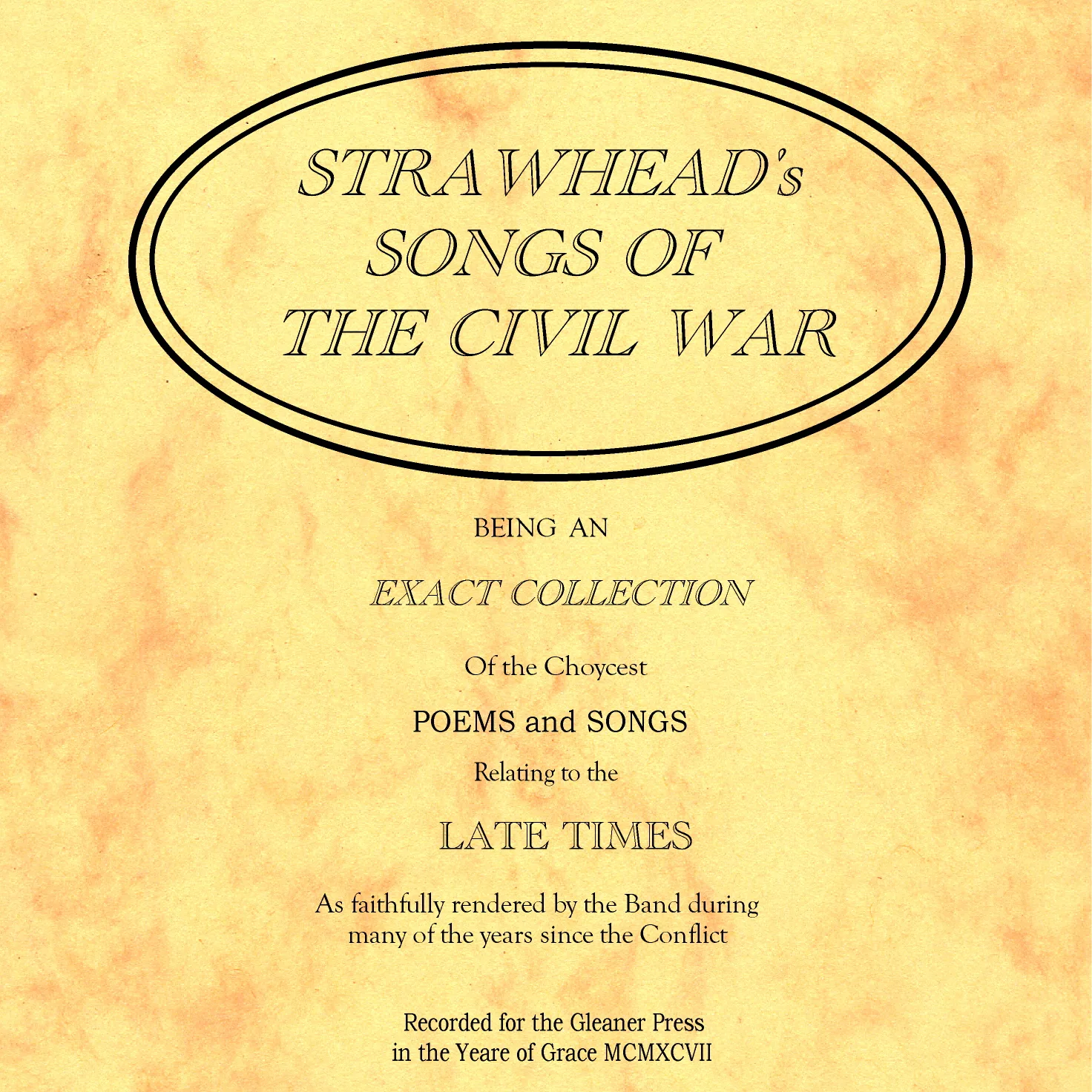 Official album cover art for the release Songs of the Civil War by Strawhead