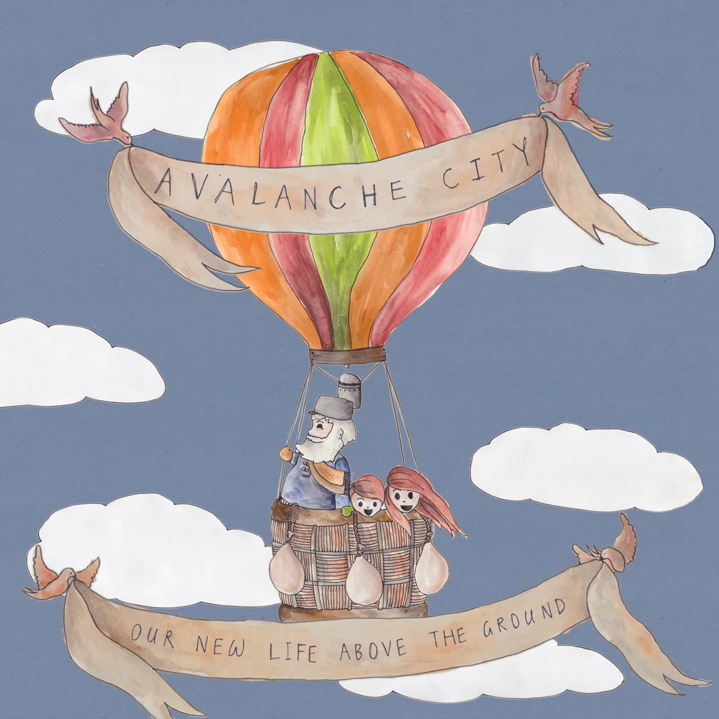 Official album cover art for the release Our New Life Above the Ground by Avalanche City