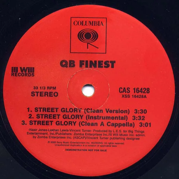 Official album cover art for the release Street Glory by QB Finest