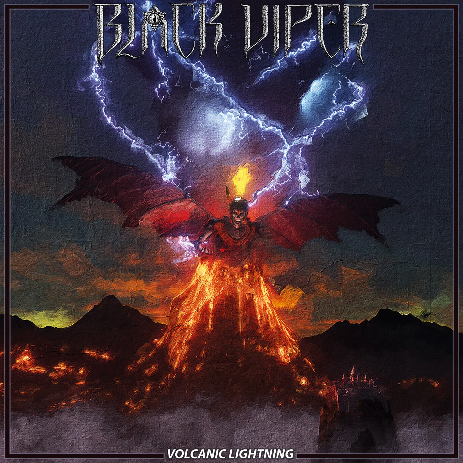 Official album cover art for the release Volcanic Lightning by Black Viper