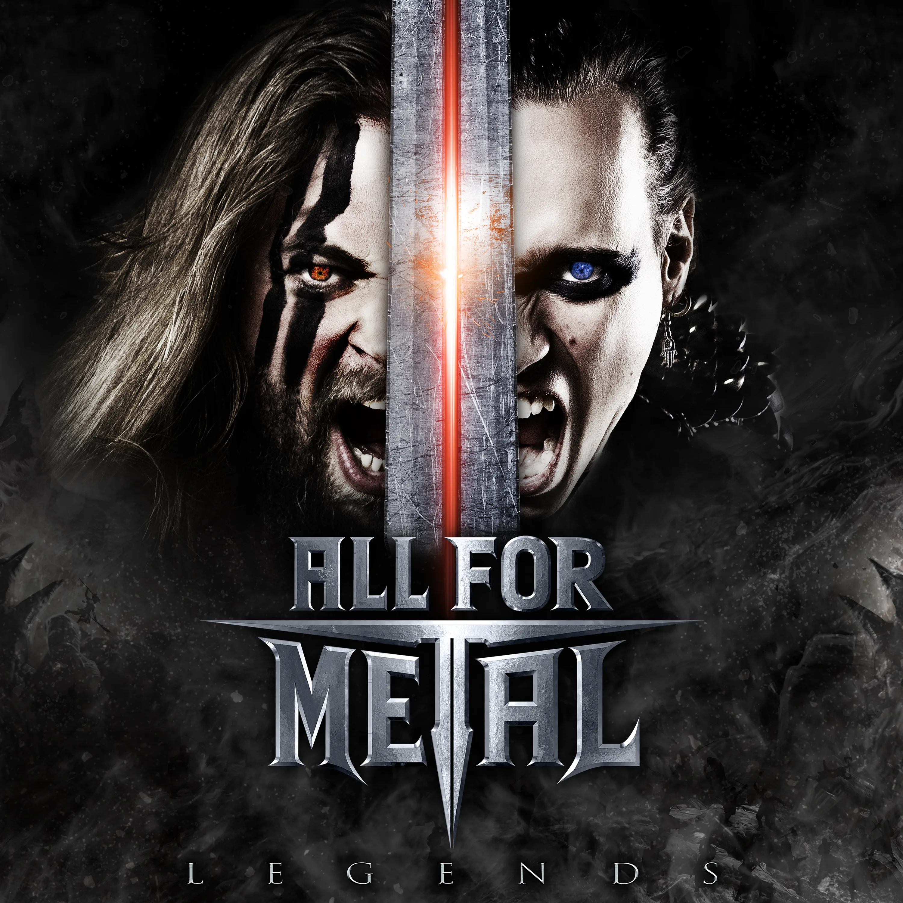 Official album cover art for the release Legends by All for Metal