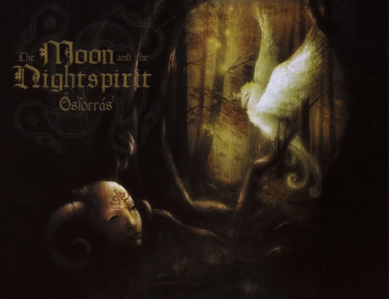 Official album cover art for the release Ősforrás by The Moon and the Nightspirit