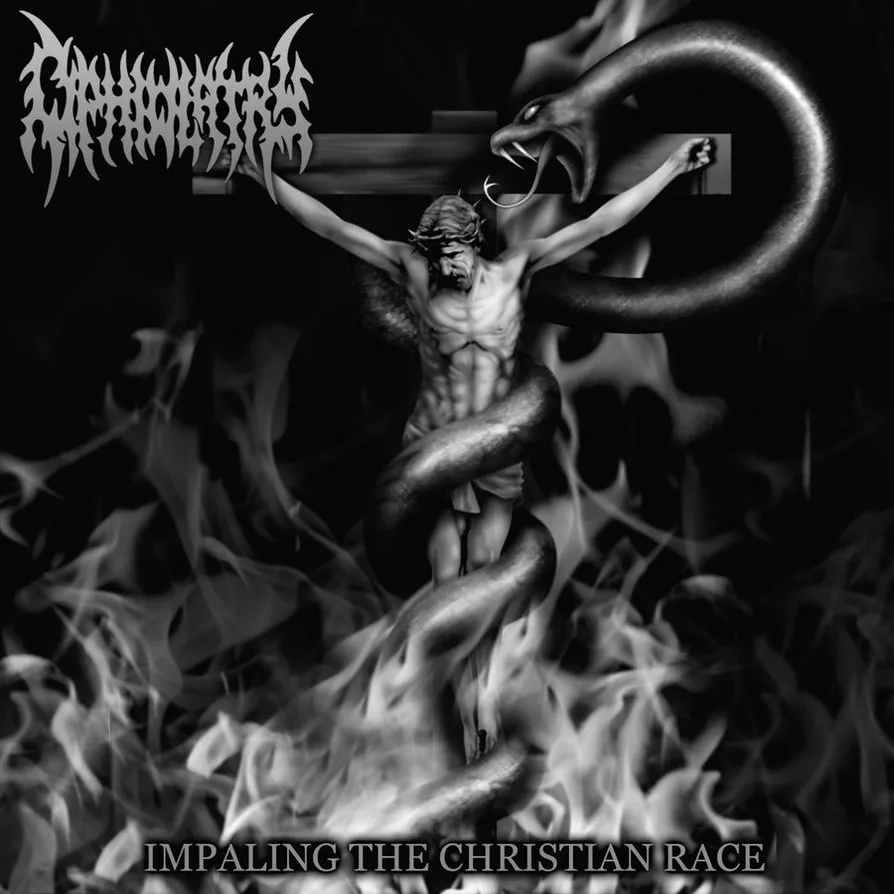 Official album cover art for the release Impaling the Christian Race by Abhorrence
